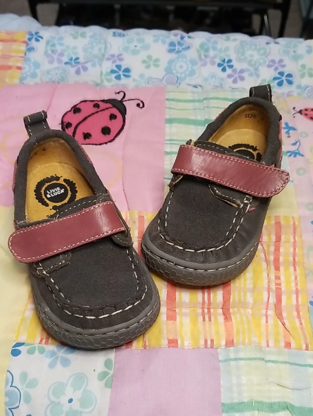 Livie & Luca Cobbler Collection Suede And leather Loafers Size 4